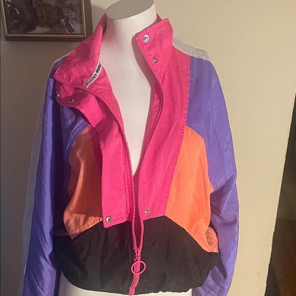 PUMA Women's Vibrant Jacket - Pink, Purple, Orange, Black - Picture 4 of 7